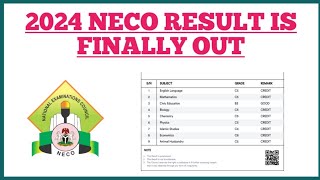 NECO Result 2024 Release date How to Check And What to Expect [upl. by Carothers]