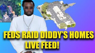 P Diddy LA amp Miami homes raided by the FEDS Justin and Cristian in hand cuffs LIVE FEED [upl. by Longawa122]