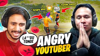 Angry Youtuber 👿 Abused His Teammates After Loosing a Game  Tonde Gamer  Garena Free Fire [upl. by Maffei]