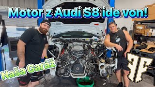 Konečne je to tu a motor V10 z Audi S8 ide von [upl. by Lleraj]