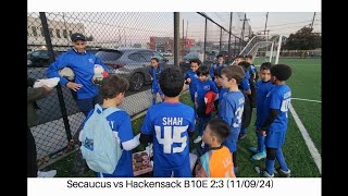 Secaucus vs Hackensack B10E 23 Highlights 110924 [upl. by Bernarr417]