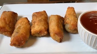 Delicious Homemade Shrimp Egg Rolls Easy [upl. by Charla859]