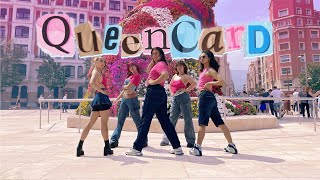 KPOP IN PUBLIC officialgidle 여자아이들  QUEENCARD  Dance Cover by Iron from Bilbao [upl. by Irianat]