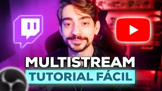 COMO FAZER LIVE SIMULTÂNEA TWITCH E YOUTUBE  PASSO A PASSO COMPLETO FÁCIL  SIMULCASTING OBS STUDIO [upl. by Mitch900]