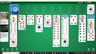 Spider Solitaire 4 suits 445 [upl. by Oliric580]