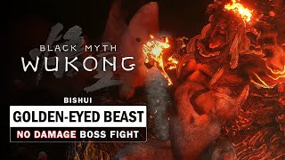 Black Myth Wukong  Bishui GoldenEyed Beast Boss Fight No Damage Taken [upl. by Seow565]