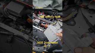 2022 Tesla model 3 16v battery fault [upl. by Anauqal]