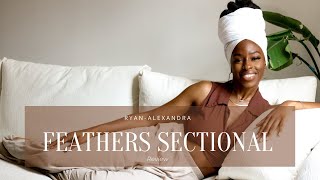 Very Honest Review  Feathers Sectional Valyou Furniture Review  Easy Couch Shopping for Beginners [upl. by Madonna]