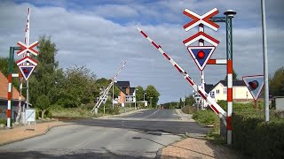 Spoorwegovergang Ringe DK  Railroad crossing  Jernbaneoverskæring [upl. by Saretta]