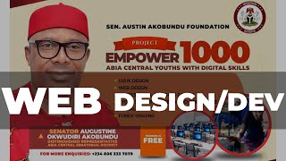 SEN AKOBUNDU EMPOWERS 1000 ABIA CENTRAL YOUTHS WITH DIGITAL SKILLS  DAY 25 WEB DESIGN [upl. by Roland516]