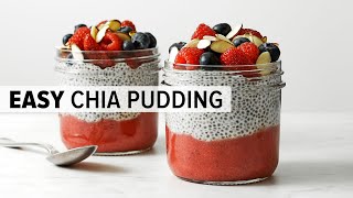 HOW TO MAKE CHIA SEED PUDDING  easy amp healthy chia pudding recipe [upl. by Courtland]