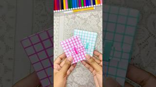 DIY mini notebook 📒 shorts youtubeshorts miniature diy papercraft craft notebook art love [upl. by Ahsiekat610]