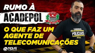 O que faz um Agente de Telecomunicações PC SP  Projeto Rumo à Acadepol [upl. by Rehtul]