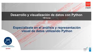 PROGRAMACION Desarrollo y visualización de datos con Python [upl. by Annairdna]