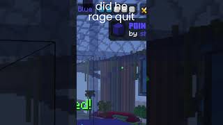 did he rage quit 3 minecraft hiveminigames [upl. by Bohon]