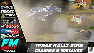 Ypres rally 2018  CRASHES  MISTAKES  ONBOARDS HD [upl. by Yvor204]