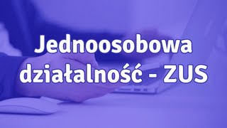 Jednoosobowa działalność gospodarcza ZUS  jak wyliczać składkę ZUS [upl. by Lered215]