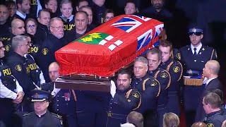 Funeral procession and service for OPP Constable Grzegorz Pierzchala – January 4 2023 [upl. by Ahders152]