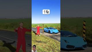 How many taps can stop a Lamborghini ✅ shortsfeed mrbeast asmr shorts [upl. by Beverle459]