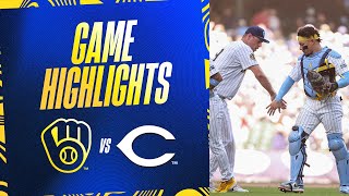 Reds vs Brewers Game Highlights 61624  MLB Highlights [upl. by Ruscher386]