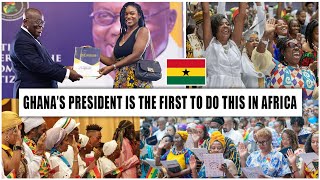 DIASPORAS Elated As Ghanas President AkufoAddo Grants Citizenship to AFRICAN AMERICANS In GHANA [upl. by Fennell]