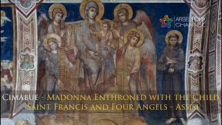 Cimabue  Madonna Enthroned with the Child Saint Francis and Four Angels [upl. by Ettenot]