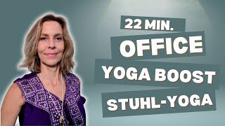 YOGA IM OFFICE AKTIVES STUHLYOGA FÜR DICH [upl. by Erma]