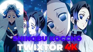 Shinobu Koccho Twixtor 4K  Raw For Intro  No CC  60fps Kimetsu No Yaiba [upl. by Nwahsud]