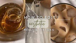 How i make aesthetic instagram reels amp tiktok in CapCut [upl. by Alice]