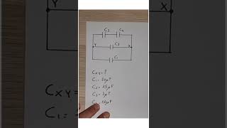 Capacità Totale di Quattro Condensatori in Serie e Parallelo shorts [upl. by Filmore34]