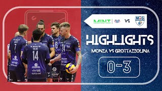 HIGHLIGHTS  MINT Vero Volley Monza  Yuasa Battery Grottazzolina SuperLega [upl. by Carlynne]