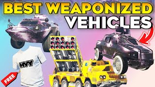 GTA 5 Online Best Weaponized Vehicles How to Unlock New Clothing HVY Tee Shirt [upl. by Eceryt]