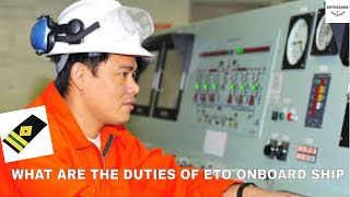 what are the duties of electro technical officer onboard ship [upl. by Anayia]