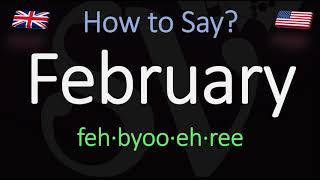 How to pronounce February CORRECTLY [upl. by Savina]