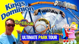 Kings Dominion Amusement Park  Ultimate Ride Tour and Review  Kings Dominion Doswell Virginia [upl. by Ridley288]