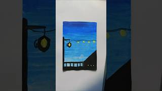 Sky painting Ideas satisfyingart satisfyingcreativeart painting creativeart [upl. by Bornstein]