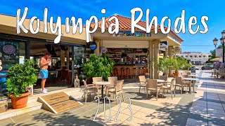 Kolympia Rhodes  Kolymbia  walking tour 4k Rodos Greece [upl. by Hands]