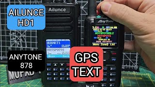 AILUNCE HD1  ANYTONE 878  SEND GPS [upl. by Tattan96]