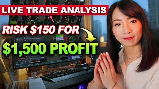 LIVE TRADING  How I Risk 150 To Make 1500 [upl. by Nnyletak702]