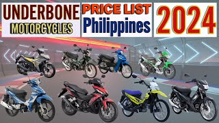 Underbone Motorcycles Price List in Philippines [upl. by Wilfreda]