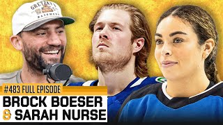 Brock Boeser amp Sarah Nurse Let It Fly From Gretzkys Basement  Episode 483 [upl. by Bertelli]