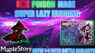 FP Mage Super Lazy Farming  Limina EOTW MapleStory Reboot [upl. by Azzil]