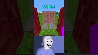 Minecraft Nostalgia 2024 vs 2012 [upl. by Emmerich]