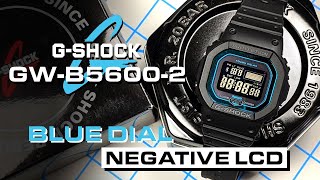 Casio GShock GWB56002  Compare and review this ice blue negative display GShock watch [upl. by Nolahc]