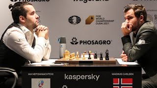 Magnus Carlsen vs Ian Nepomniachtchi • World Chess Championship 2021 [upl. by Einahpet]