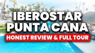 Iberostar Punta Cana All Inclusive Resort  HONEST Review amp Full Tour [upl. by Nylhsa]