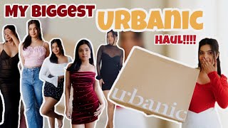 NEW URBANIC HAUL  Valentine Dresses Tops Jeans  My Biggest Haul Ever [upl. by Nailuj]