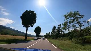 A Drive in France from Eguisheim to Anould [upl. by Atiuqcir]