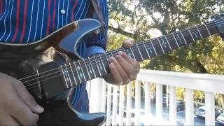 Gary Moore  quotParisienne Walkwaysquot Guitar Cover Instrumental [upl. by Herstein]