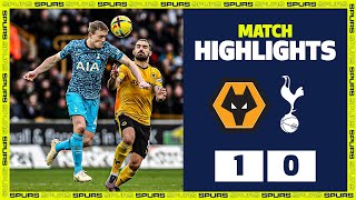 Adama Traore wins it for hosts  HIGHLIGHTS  Wolves 10 Spurs [upl. by Ahsrats826]